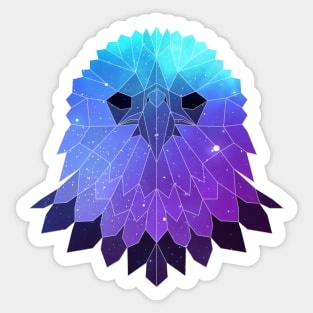 Galaxy Eagle Geometric Animal Sticker